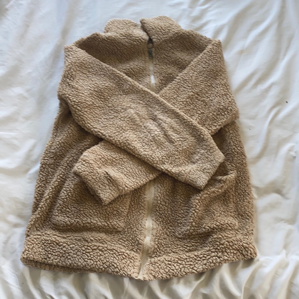 Teddy zip up jacket